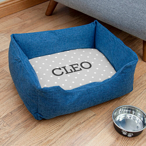 Personalised Dog or Cat Pet Bed with Spot Design - Holiday Accent Ltd