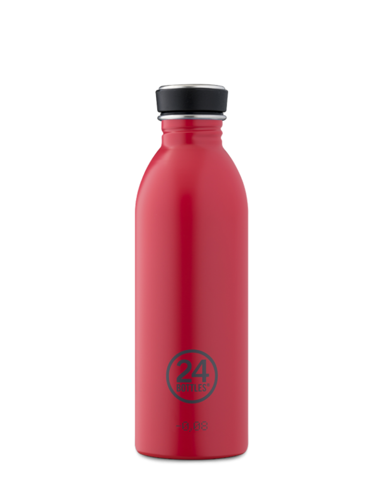 24Bottles Ultra-light Urban Water Bottle 500ml - Hot Red - Holiday Accent Ltd