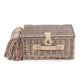 Lavender Tartan 2 Person Picnic Basket Hamper with Picnic Blanket - Holiday Accent Ltd