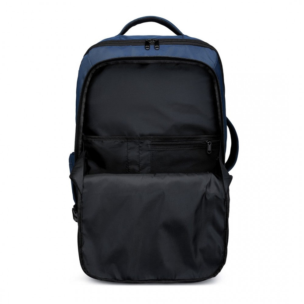 KONO Multifunctional Travel Backpack Cabin Luggage Bag - Navy - Holiday Accent Ltd