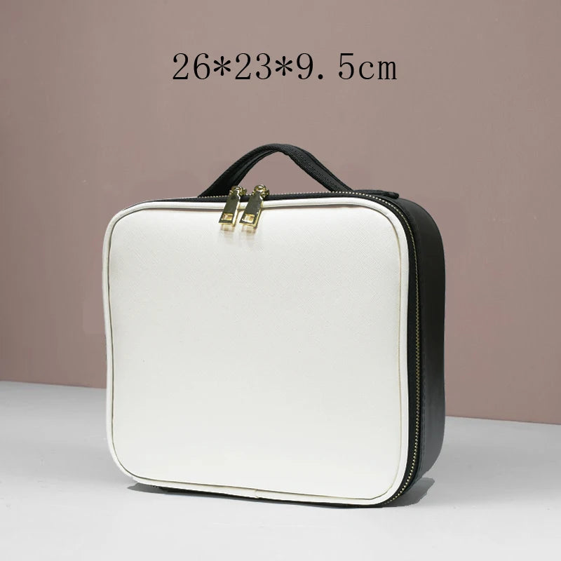 Waterproof PU Leather Cosmetic Makeup Vanity Case - Holiday Accent Ltd