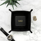 Personalised Faux Leather Valet Tray - Black - Holiday Accent Ltd
