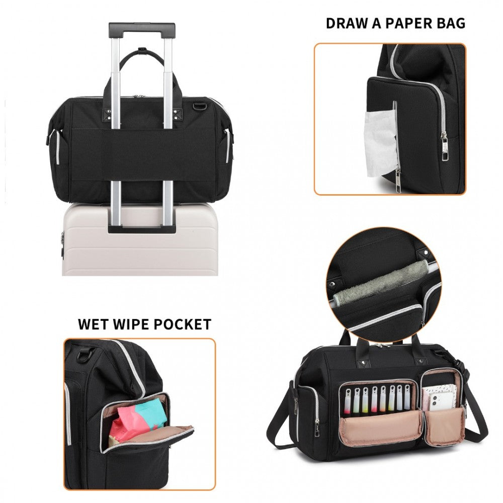 Maternity Baby Changing Bag - Black - Holiday Accent Ltd