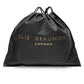 Personalised Elie Beaumont Taupe Leather Bag with two Straps - Holiday Accent Ltd