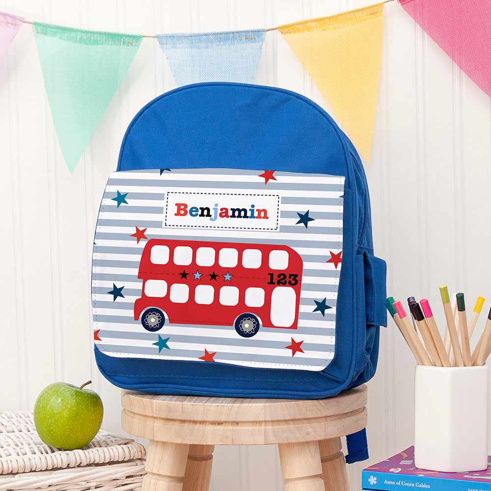 Personalised Children's Blue Mini Backpack - Holiday Accent Ltd