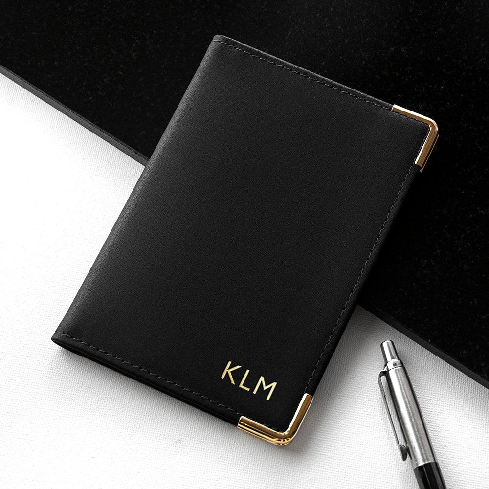 Personalised Luxury Leather Passport Wallet - Holiday Accent Ltd