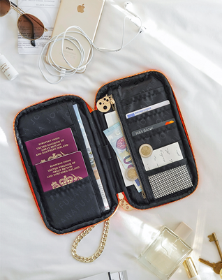 Vegan Leather Travel/Passport Wallet - Golden Tassel Collection - Holiday Accent Ltd