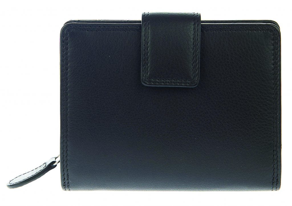 Golunski RFID Leather Ladies Purse/Wallet - Black - Holiday Accent Ltd