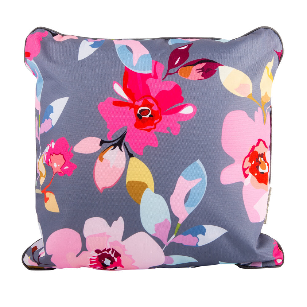 Gardenia Double-sided Floral/Striped Cushion for Picnics - Holiday Accent Ltd
