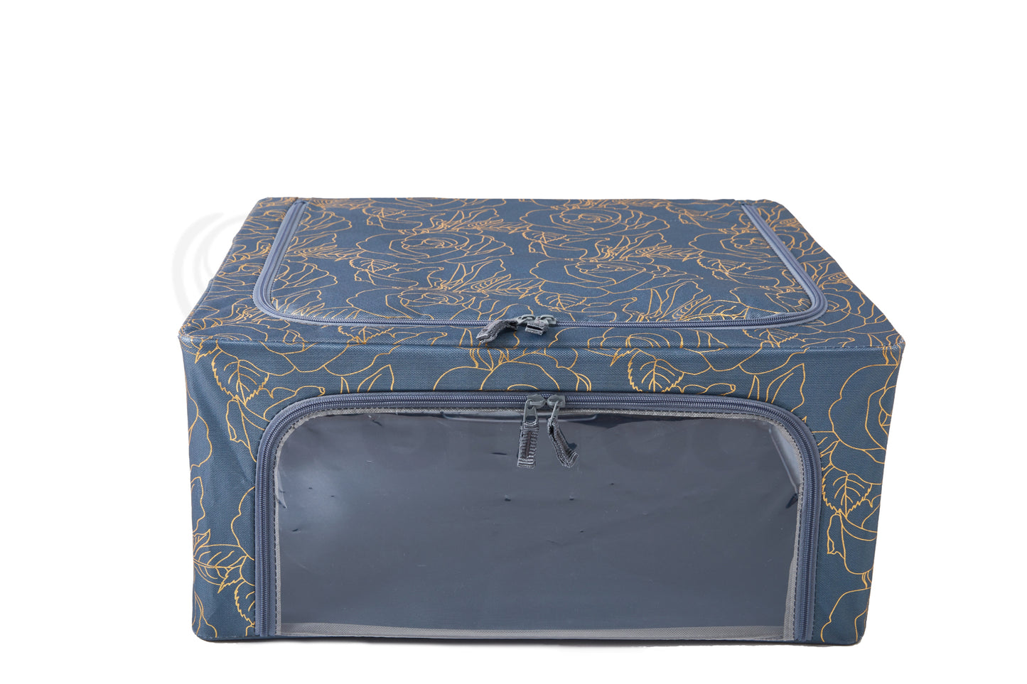 Periea Folding/Collapsible Storage Box - Metallic Floral - Holiday Accent Ltd