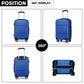 Kono Hard Shell ABS 20" Carry On Suitcase - Holiday Accent Ltd