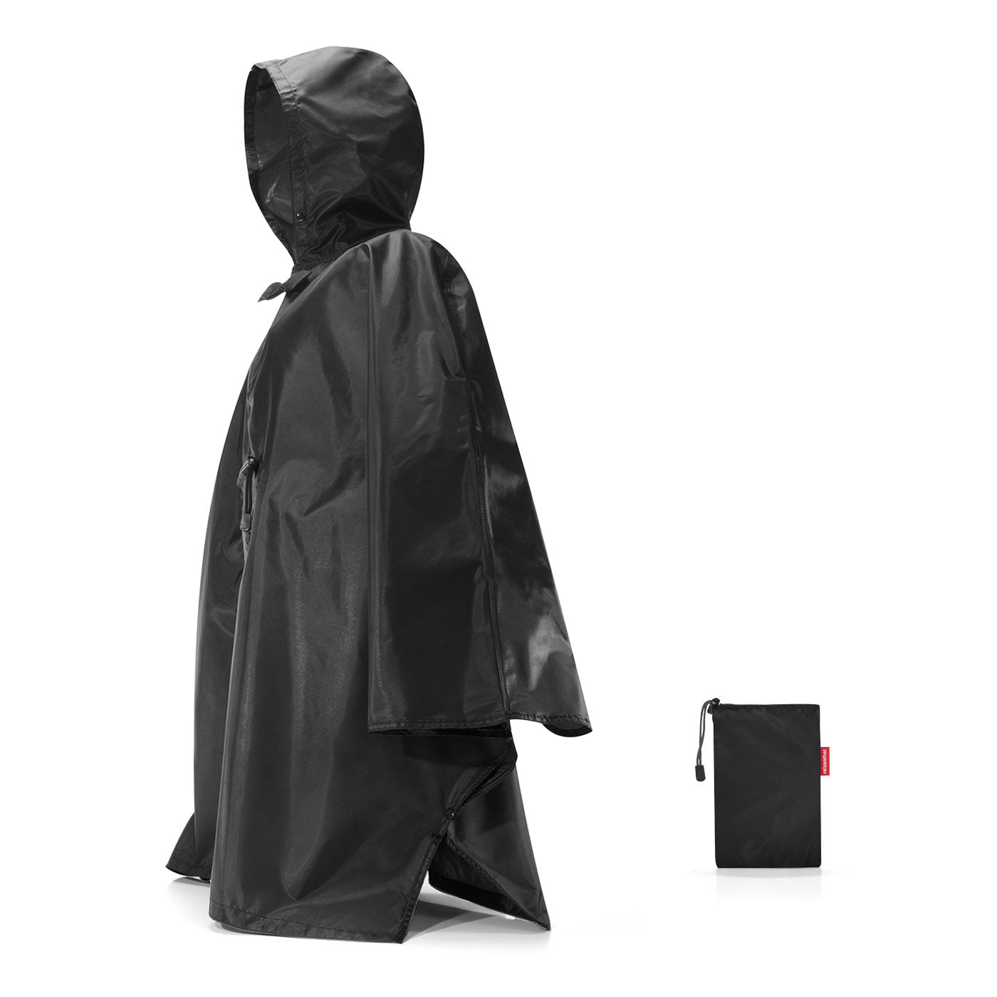 Reisenthel Foldable Rain Poncho Black - One Size - Holiday Accent Ltd