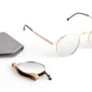Roav Balto Gold/Silver Folding Sunglasses - Holiday Accent Ltd