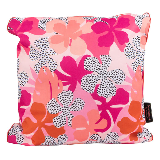 Tribal Fusion Double-sided Spot/Floral Cushion for Picnics - Holiday Accent Ltd
