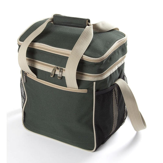Greenfield Collection Luxury Picnic Cooler Bag 18L - Green - Holiday Accent Ltd