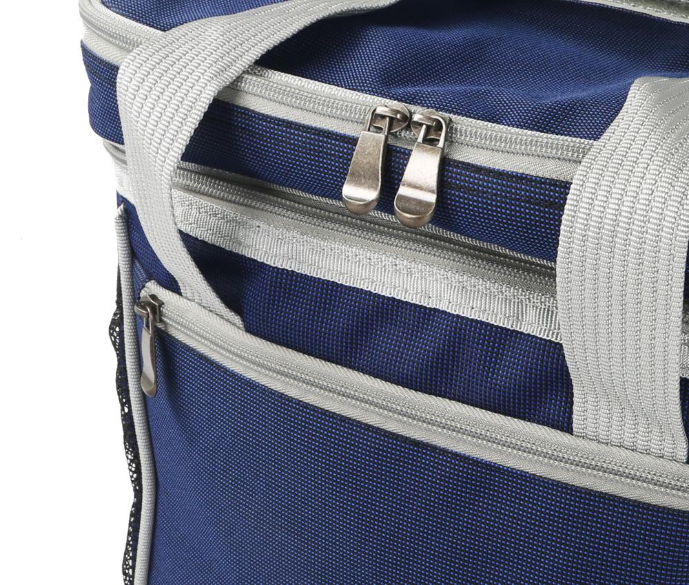 Greenfield Collection Luxury Picnic Cooler Bag 18L - Blue - Holiday Accent Ltd