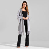 Ladies' Reversible Travel Wrap/Cape with Sleeves - One Size - Holiday Accent Ltd