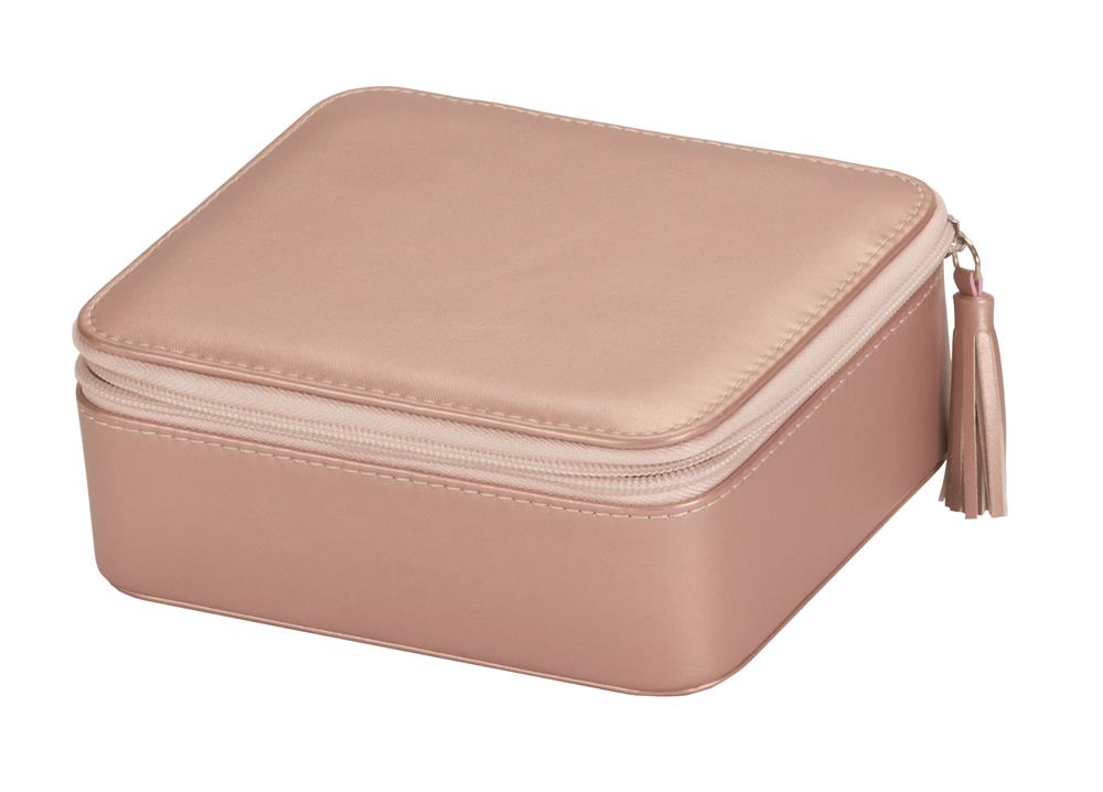 Mele Grace Rose Gold Travel Jewellery Case - Holiday Accent Ltd