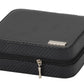 Mele Michael Mens Faux Leather Cufflink and Watch Box -Black - Holiday Accent Ltd