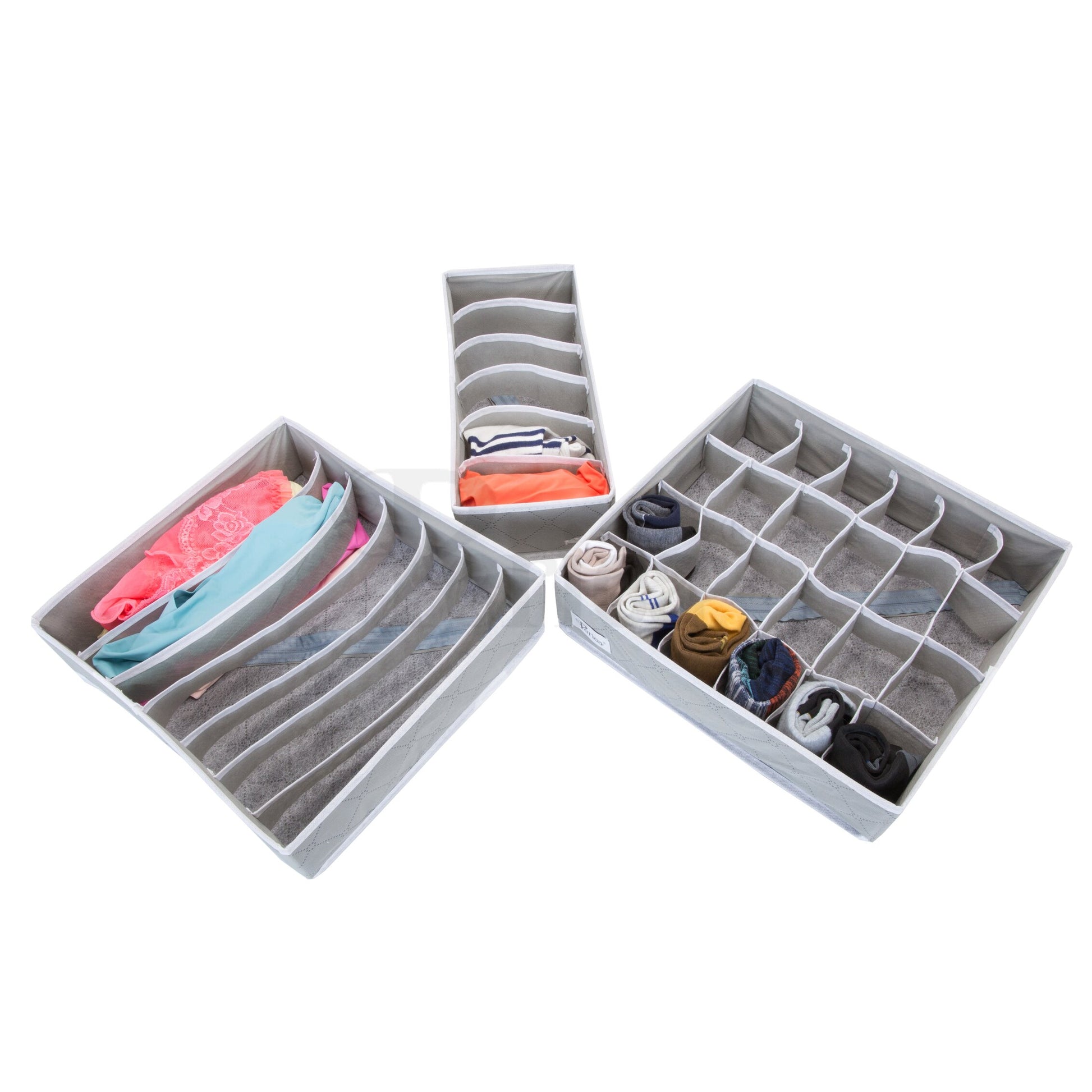 Periea 3 Pack Drawer Organiser – Katrina Style - Holiday Accent Ltd