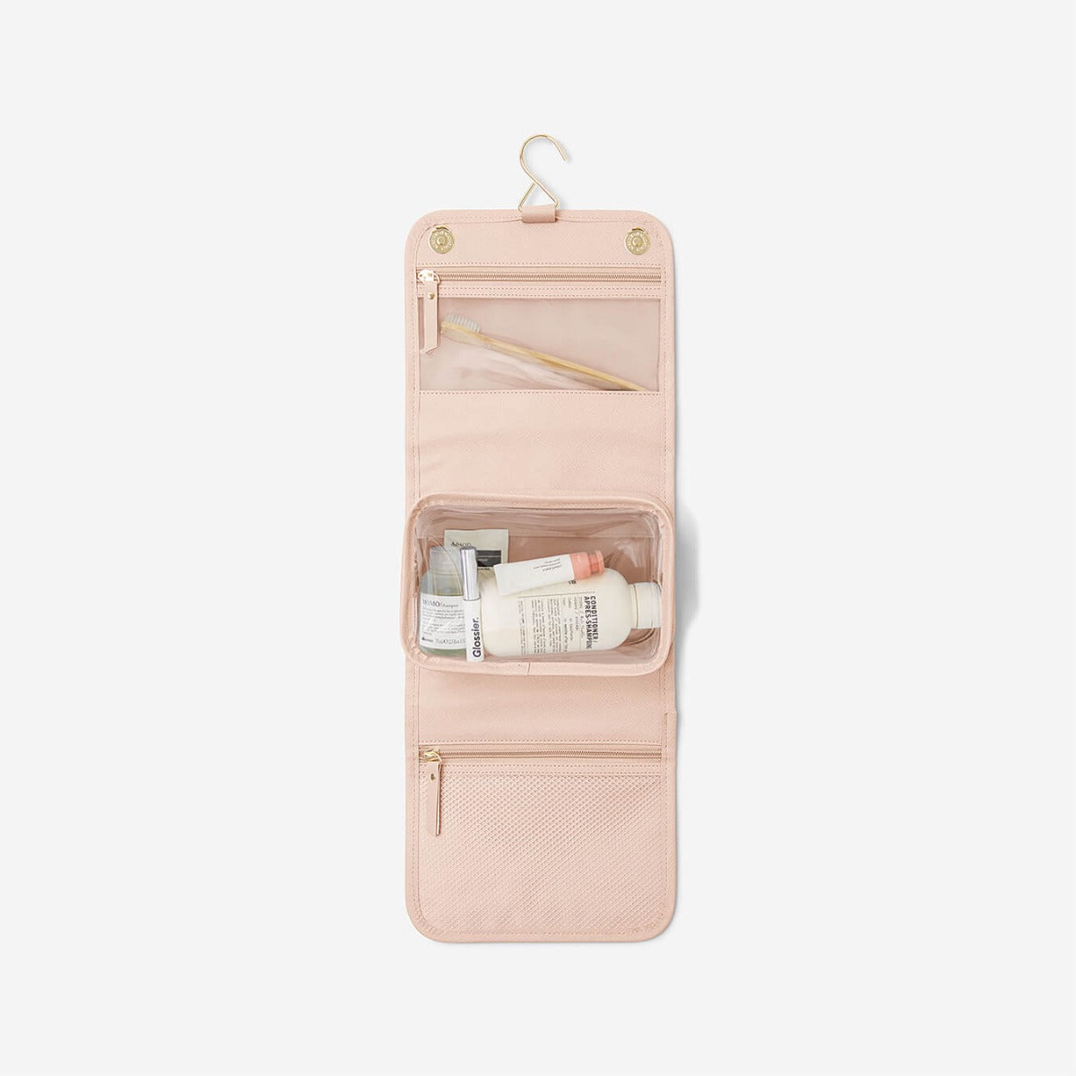 Stackers Ladies' Hanging Toiletry Make-up Bag - Blush - Small - Holiday Accent Ltd